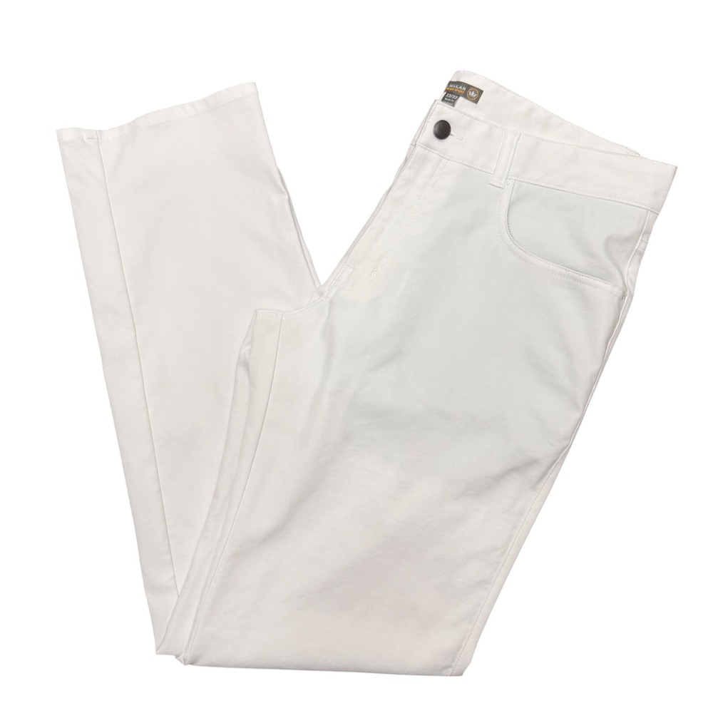 Peter Millar eb66 Performance Pants Mens 33x32 White Crown Sport MS18EB66FB Golf